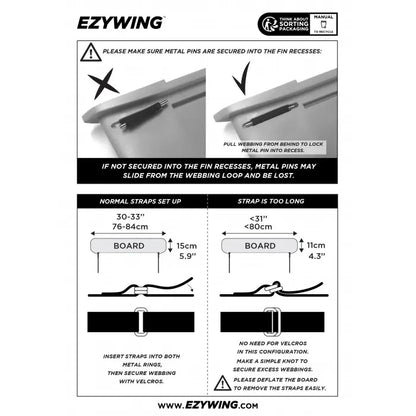 EZYWING FIN KIT (vuokraus)