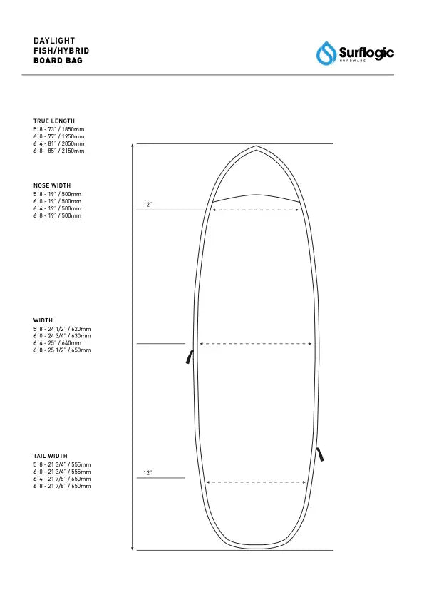 Surflogic Daylight Fish/hybrid cover