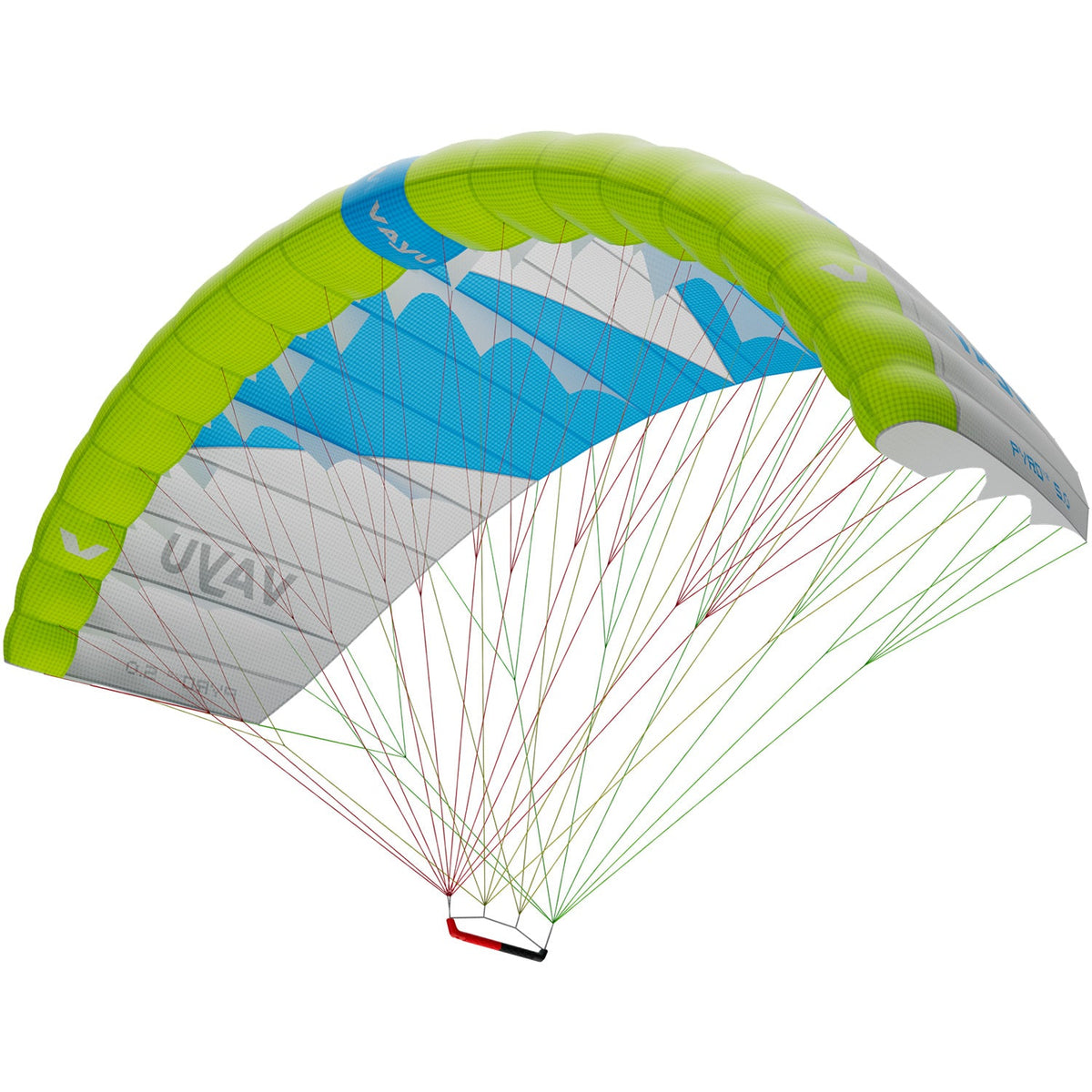 Vayu Pyro V2 parawing – Lime Green / Sky Blue
