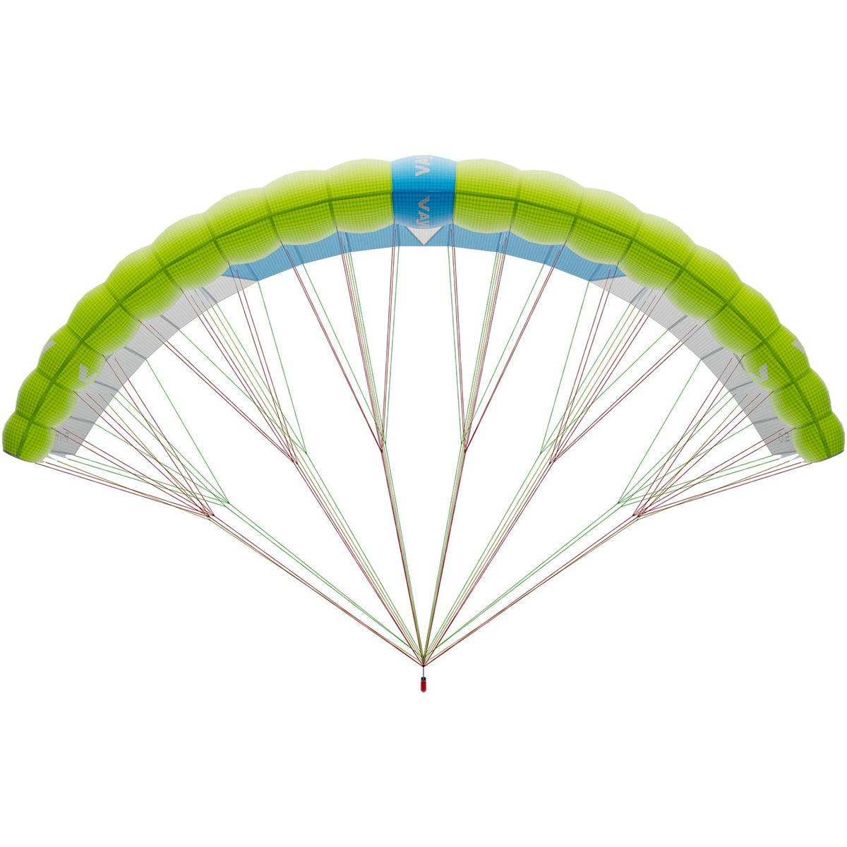 Vayu Pyro V2 parawing – Lime Green / Sky Blue